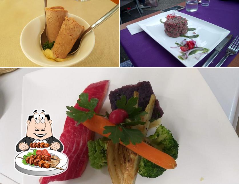 Platti al Restaurant Les Fraisiers