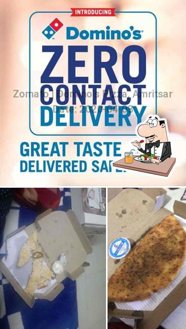 Food at Dominos Pizza