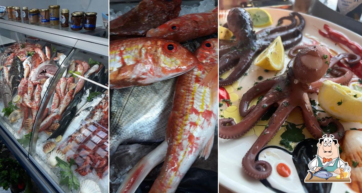 Salmone grigliato al Pescheria il Mare a Tavola