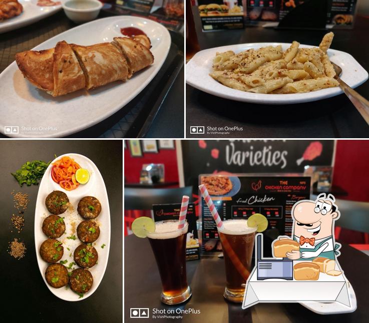 Garlic bread at The Chicken Company