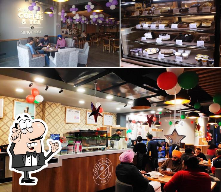 Take a seat at one of the tables at The Coffee bean and tea leaf