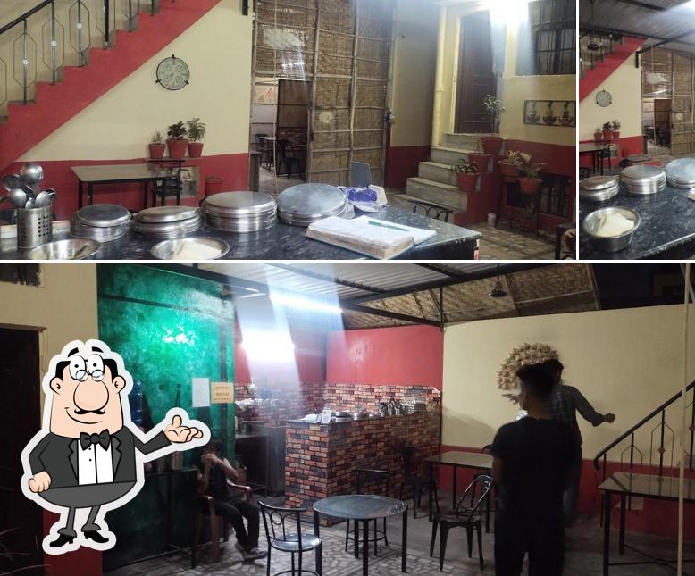 The interior of Gangaur Restaurant