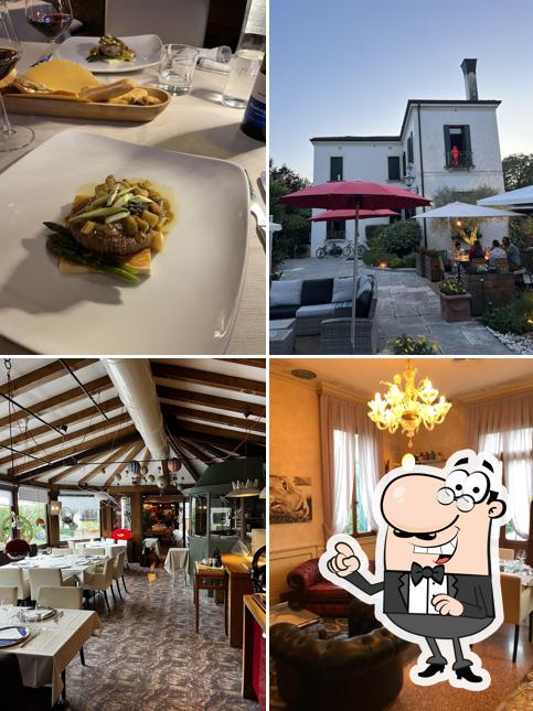 Gli interni di Grillo’s 1964 Restaurant Bistrot in Villa Selvatico