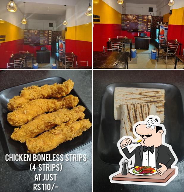 This is the picture depicting food and interior at Al Noor Super Foods