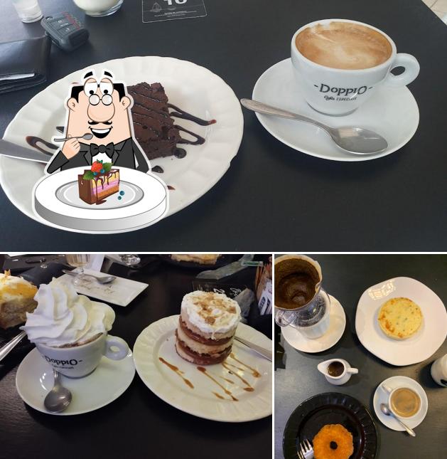 Bolo de chocolate em Orla Café