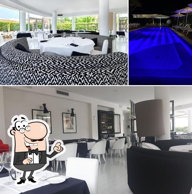 Gli interni di Blanco Lounge Restaurant