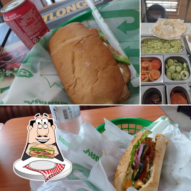 Clube sanduíches em Subway