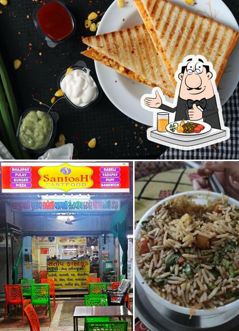 The image of food and interior at SANTOSH Fast-food