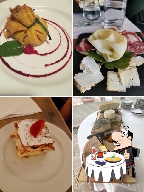 Piatto di formaggi al Agriturismo La Dolza