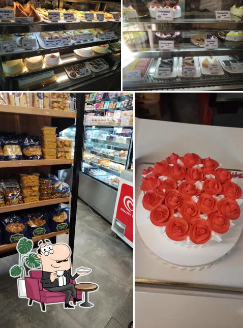 Take a seat at one of the tables at Dolphin Bakes 'N' Ice Creams