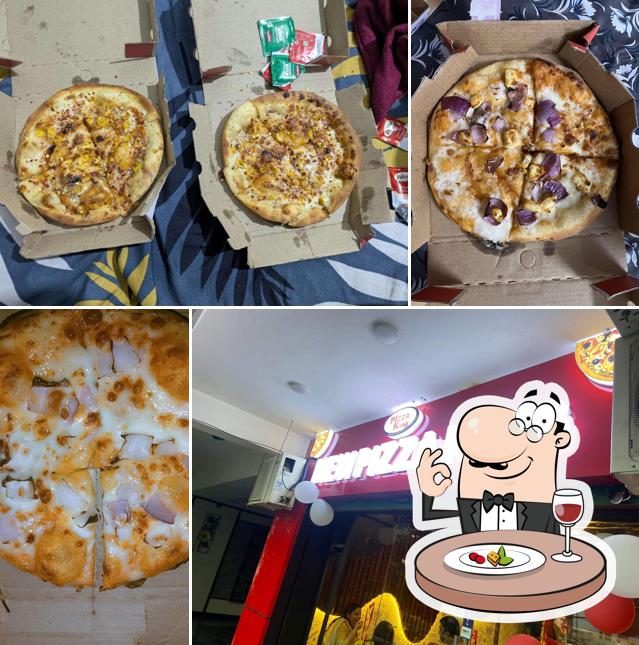 Food at New Pizza King
