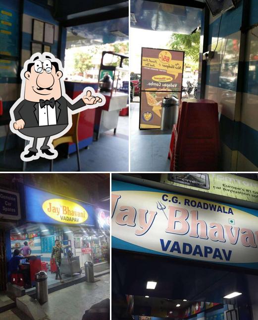 The interior of Jay Bhavani Vadapav