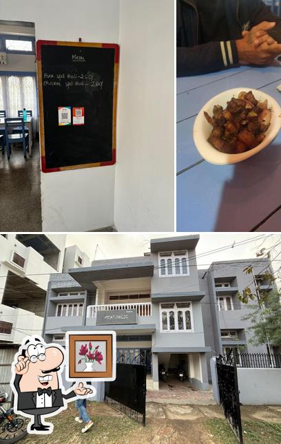 The restaurant's interior and exterior