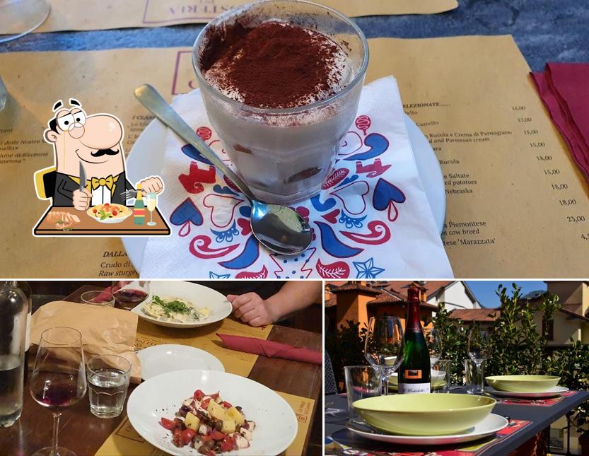 La foto della cibo e bevanda di Osteria del Castello