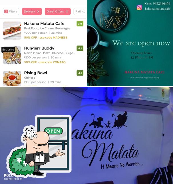 Hakuna matata cafe is distinguished by exterior and food