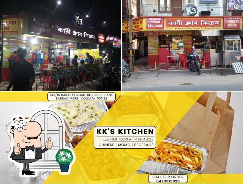 This is the photo displaying exterior and food at KK's Kitchen