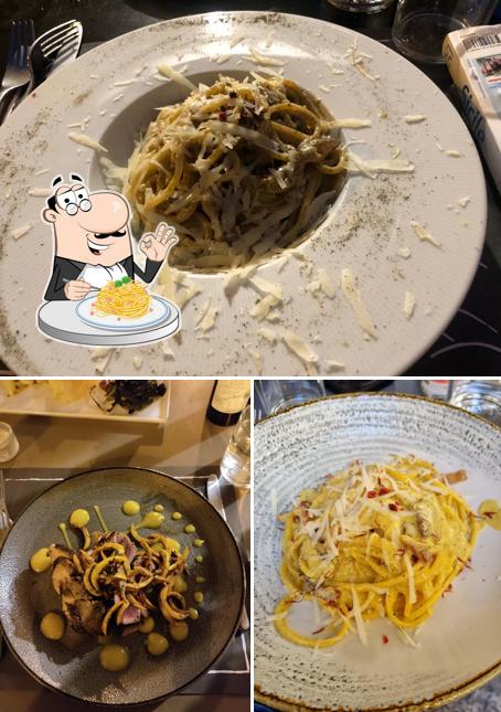 Spaghetti alla carbonara al L'Acerba Osteria Dinamica