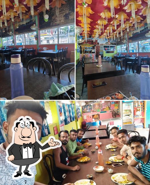 The interior of SR.Hotel & Dhaba restaurant