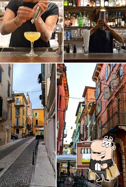 Goditi la vista dagli esterni di Via Fama Cafè Verona