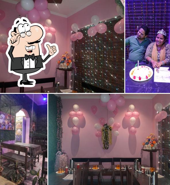 Take a seat at one of the tables at Celebration Point