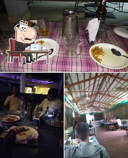 Take a seat at one of the tables at My Village Restaurant