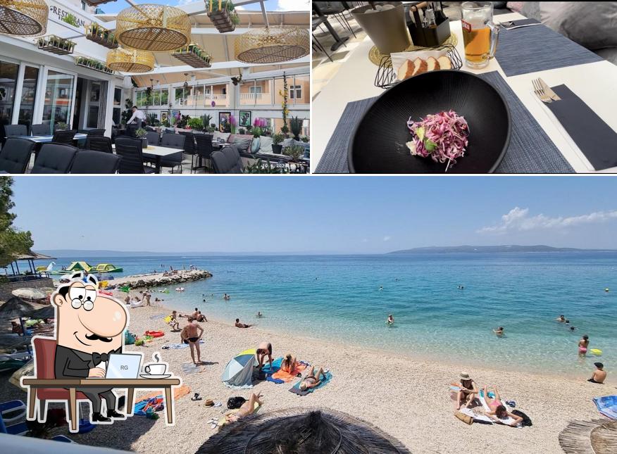 Gli interni di Restaurant Hrpina Makarska