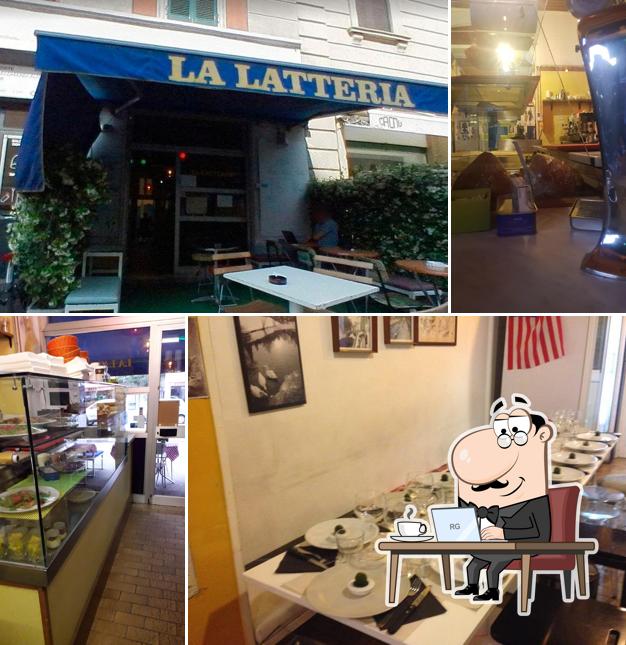 Gli interni di La Latteria di via Stendhal