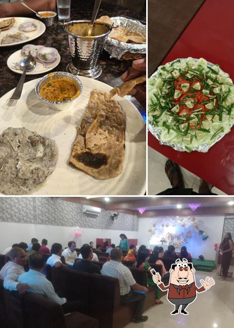 This is the photo showing food and interior at Shri Panchvati Restaurant