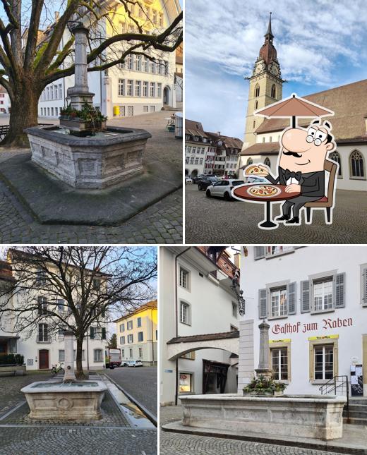 Goditi la vista dall'area esterna di Rathaus