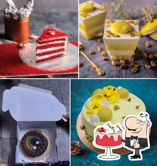 Red velvet cake at Monginis