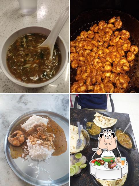 Hot and sour soup at HAMSAFAR DHABA