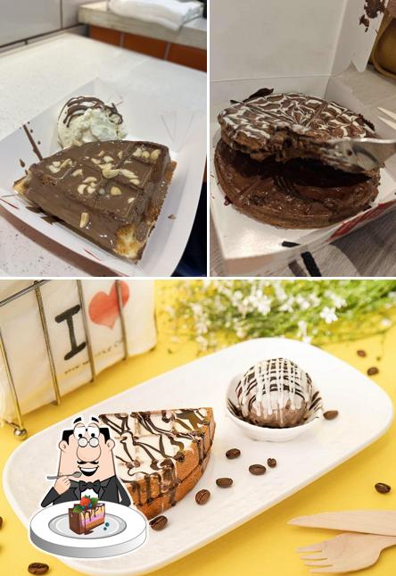 Chocolate cake at The Waffle Co