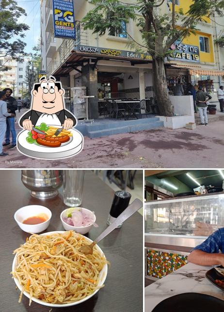 Among different things one can find food and exterior at Eden Xpress Restaurant