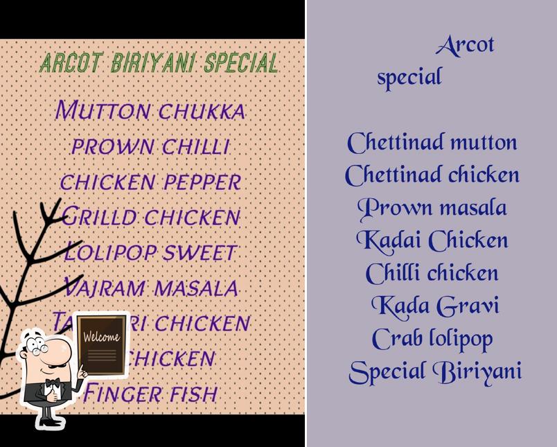 Look at this pic of ARCOT BIRIYANI CENTER