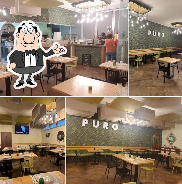 Gli interni di Puro Pizza and Food