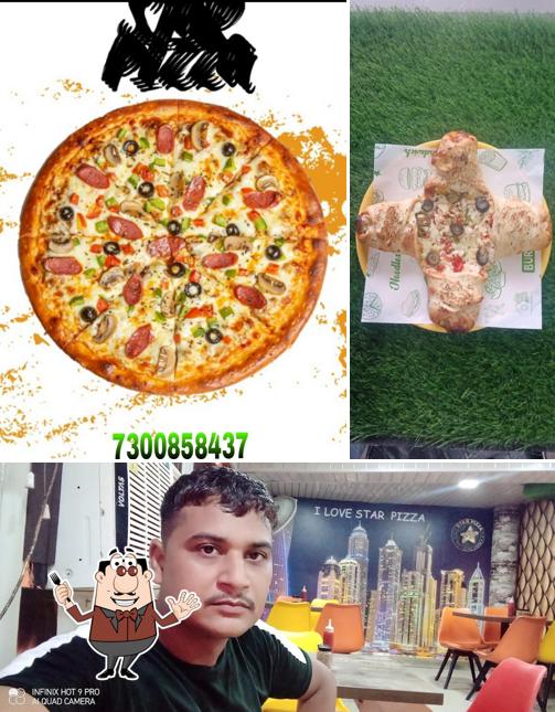 The image of star pizza Baraut’s food and interior