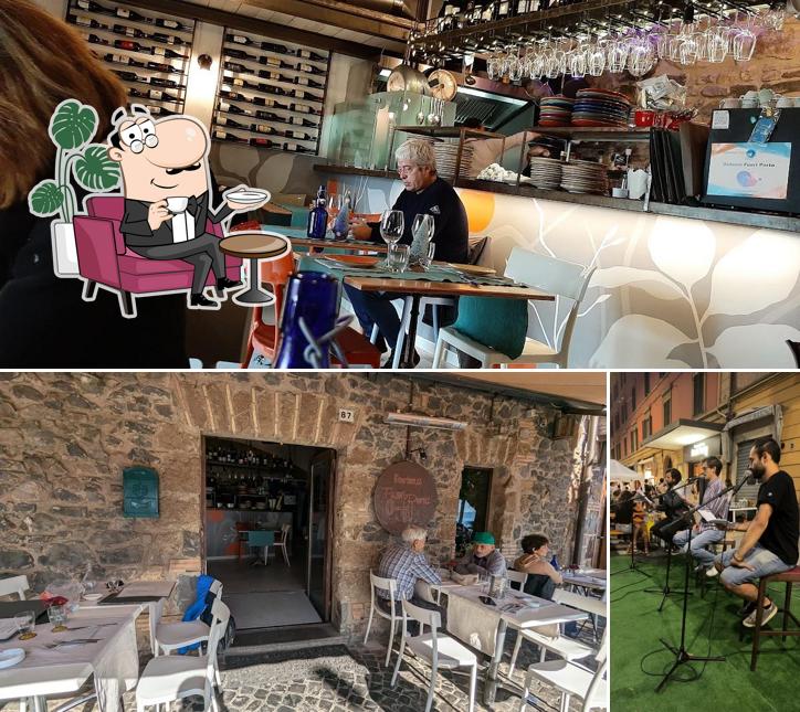 Gli interni di L'Osteria Fuori Porta