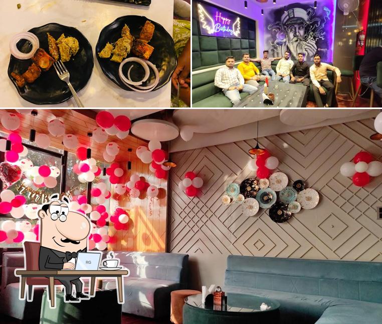 The photo of interior and food at Bawarchi Restaurant