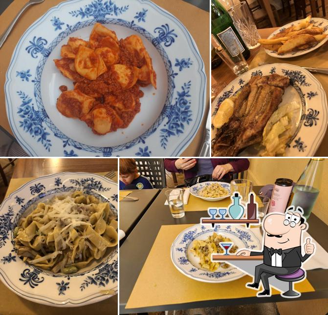 Gli interni di Osteria dalla Zabariona