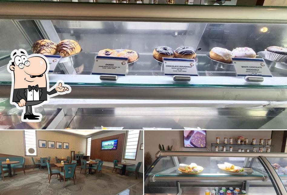 Take a seat at one of the tables at Fortune Deli