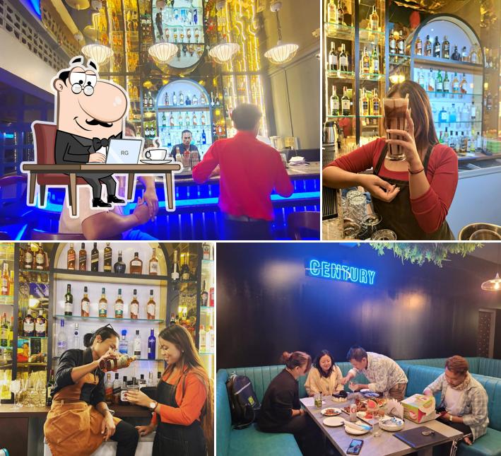 The interior of CENTURY Lounge Bar & Restro