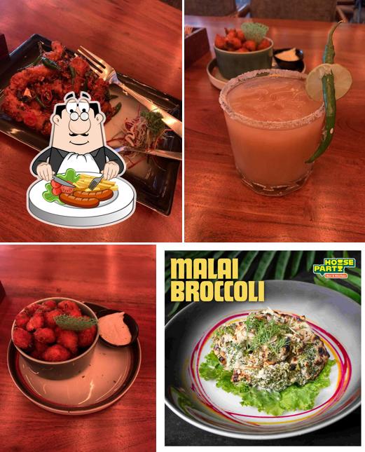 Food at House Party Bar and Kitchen