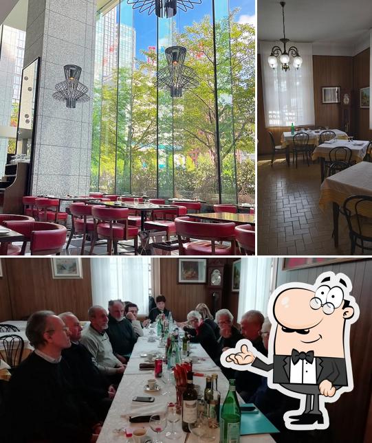 Gli interni di Trattoria Cavallino