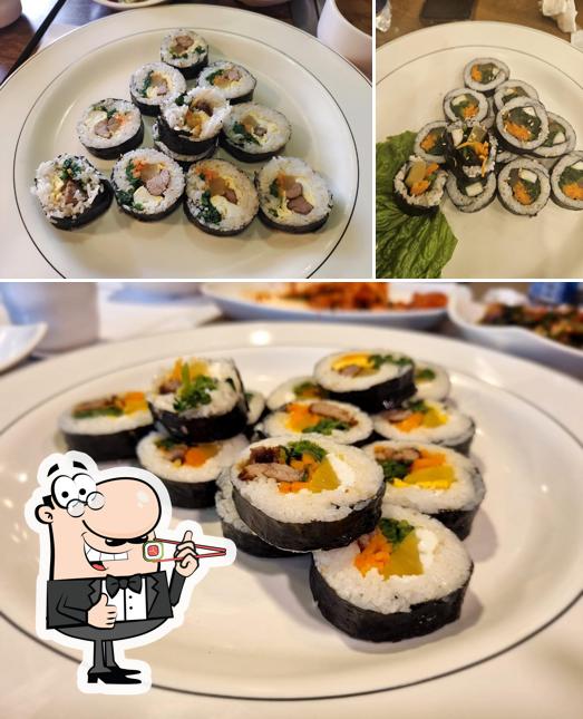 Pick various sushi options