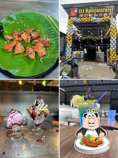 Food at Mr. DJ Restaurant