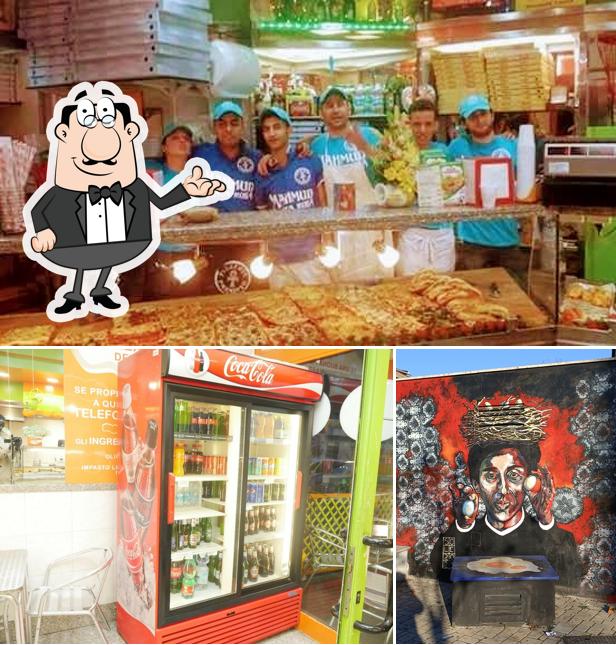 Gli interni di Pizza Paradiso