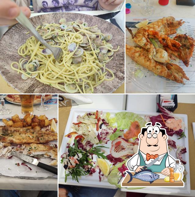 Salmone grigliato al Miramare Ristorante sul Mare