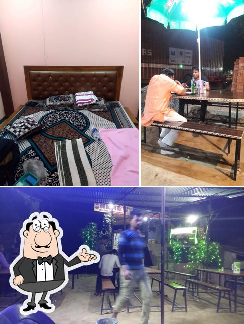 The interior of BABA Dhaba (baba nagar khaga)