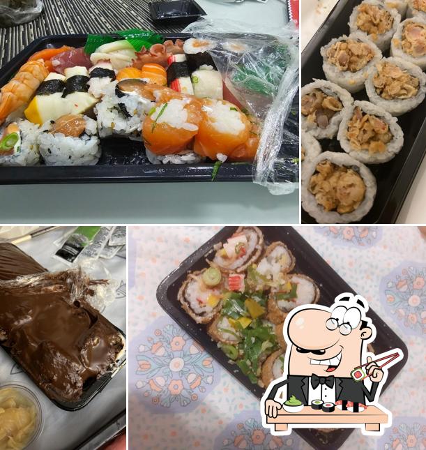 Sushi é um famoso refeição originário do Japão