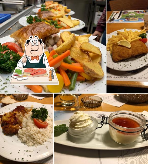 Fish and chips al Restaurant du Chemin-de-Fer